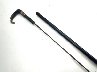Gentleman's Horn  with 18ct Gold plate handle  & ebonised stick sword stick - Image 14
