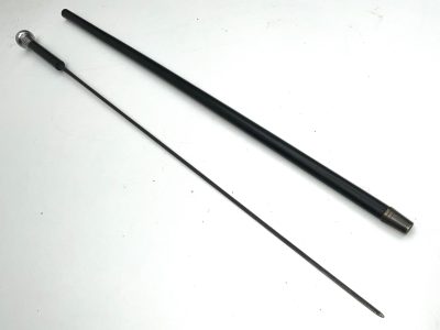 Gentleman’s Walking Silver topped Walking Stick Sword Stick. - Image 13
