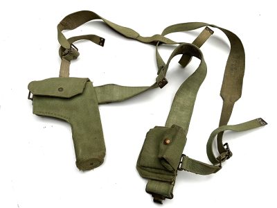 COMMANDO REVOLVER HOLSTER AND BELT WITH HARNESS 1940 - Image 9