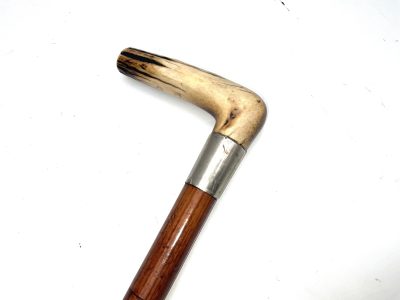 Gentleman’s horn handled walking stick sword stick - Image 14