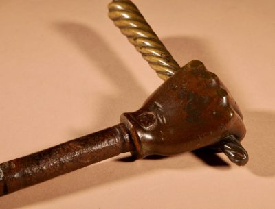 Very Rare Single Bronze Door/lock Handle 17th/18th Century. - Image 6