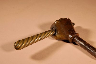 Very Rare Single Bronze Door/lock Handle 17th/18th Century. - Image 8