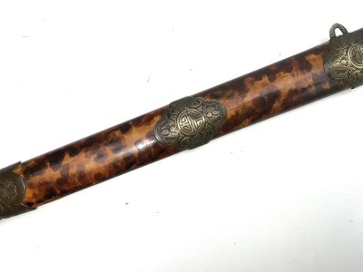 A 19th century Chinese brass mounted Jian/sword - Image 5