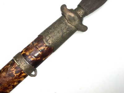 A 19th century Chinese brass mounted Jian/sword - Image 9