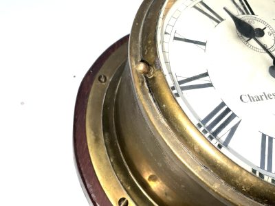 SHIPS BULKHEAD FUSEE CLOCK. - Image 3