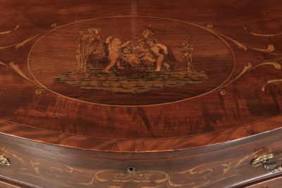 Rare George III Marquetry Inlaid Mahogany Bookcase - Image 18