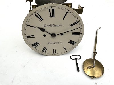 Bracket Clock mahogany cased twin fusse Regency - Image 16