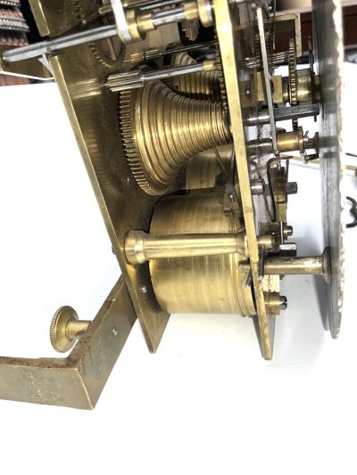Bracket Clock mahogany cased twin fusse Regency - Image 19