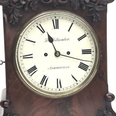 Bracket Clock mahogany cased twin fusse Regency - Image 3