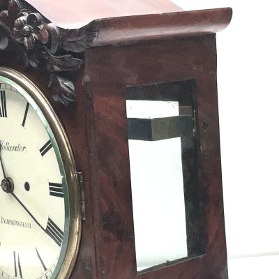 Bracket Clock mahogany cased twin fusse Regency - Image 7