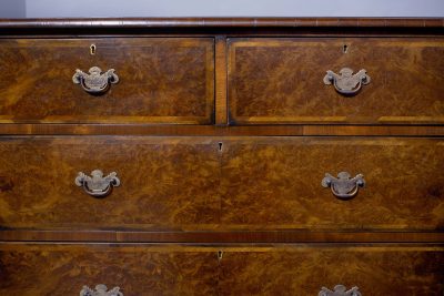 George 2nd style, neat-sized burr walnut chest of drawers - Image 2