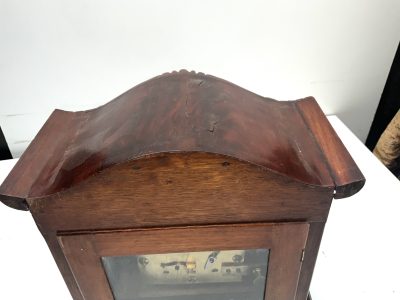 Bracket Clock mahogany cased twin fusse Regency - Image 10