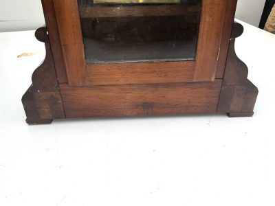 Bracket Clock mahogany cased twin fusse Regency - Image 11