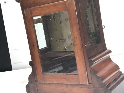 Bracket Clock mahogany cased twin fusse Regency - Image 12
