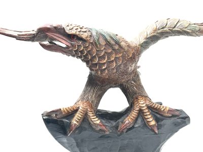 AMERICAN BALD  EAGLE CARVED ON BASE VICTORIAN - Image 4