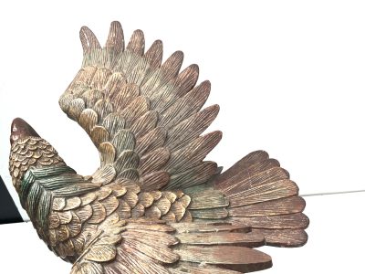 AMERICAN BALD  EAGLE CARVED ON BASE VICTORIAN - Image 8