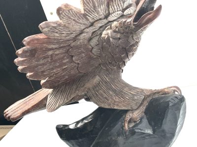 AMERICAN BALD  EAGLE CARVED ON BASE VICTORIAN - Image 13