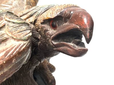 AMERICAN BALD  EAGLE CARVED ON BASE VICTORIAN - Image 14