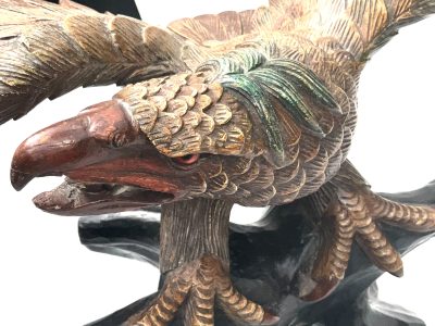 AMERICAN BALD  EAGLE CARVED ON BASE VICTORIAN - Image 16