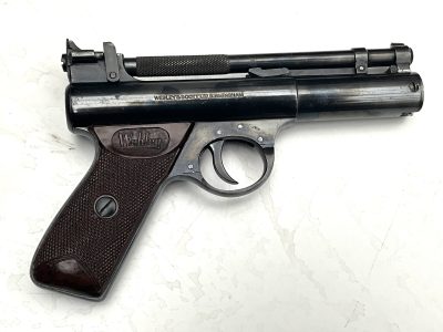 WEBLEY PREMIER .22 PISTOL ORIGINAL BOX - Image 8