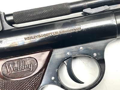 WEBLEY PREMIER .22 PISTOL ORIGINAL BOX - Image 10