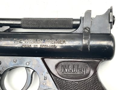WEBLEY PREMIER .22 PISTOL ORIGINAL BOX - Image 13
