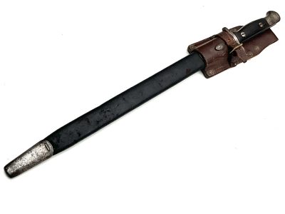 BRITISH 1WW SOLDIERS BAYONET & SCABBARD & FROG - Image 2