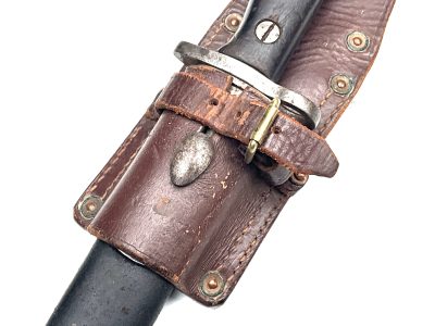 BRITISH 1WW SOLDIERS BAYONET & SCABBARD & FROG - Image 4