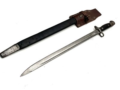 BRITISH 1WW SOLDIERS BAYONET & SCABBARD & FROG - Image 13