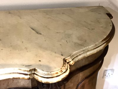 CREDENZA BURR WALNUT MARBLE TOPPED CIRCA 1850 - Image 3