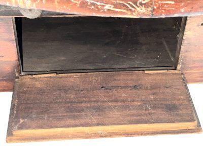 SCHOOL CLOCK MAHOGANY WITH FUSSE MOVEMENT - Image 4