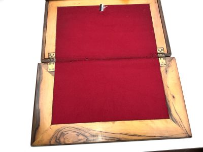 TEMPLE MOUNT CARVED OLIVE WOOD WRITING SLOPE - Image 7