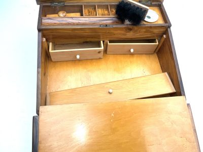 TEMPLE MOUNT CARVED OLIVE WOOD WRITING SLOPE - Image 10