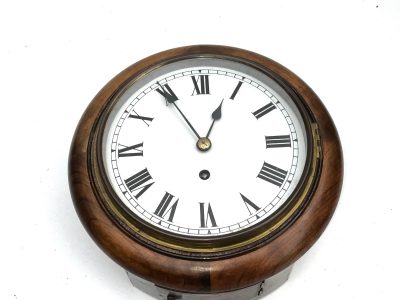 WALL CLOCK ROUND MAHOGANY 8 DAY - Image 8
