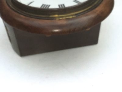WALL CLOCK ROUND MAHOGANY 8 DAY - Image 4