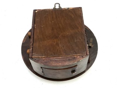 WALL CLOCK ROUND MAHOGANY 8 DAY - Image 6