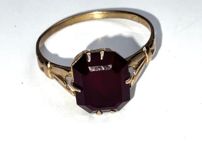 AMETHYST SOLITAIRE 9CT RING - Image 5