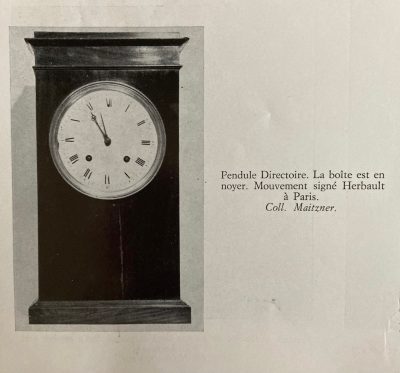 Impressive French Directoire ( 1795-1799 ) Mahogany Mantle Clock. - Image 14