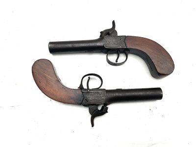 PAIR OF PERCUSHION OVERCOAT PISTOLS - Image 12