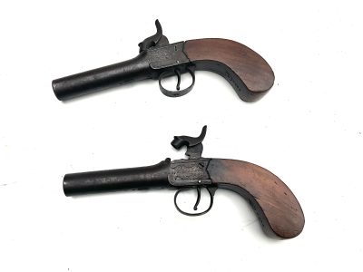 PAIR OF PERCUSHION OVERCOAT PISTOLS - Image 5