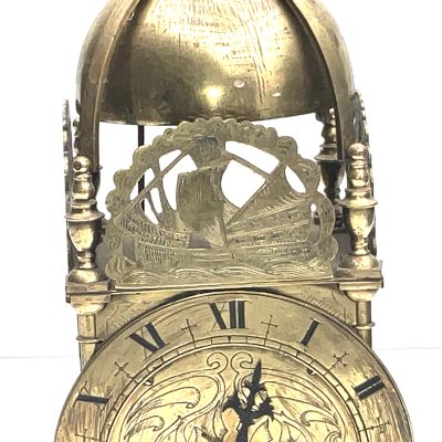 Lantern Clock Twin Train Circa 1900’s - Image 3
