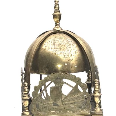 Lantern Clock Twin Train Circa 1900’s - Image 4