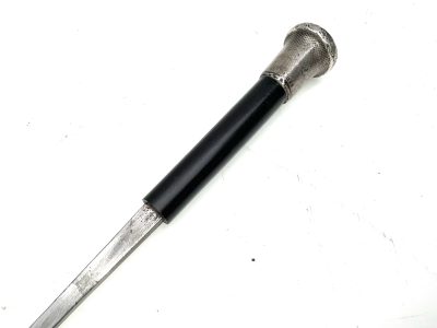 SILVER TOP GENT'S WALKING STICK SWORD STICK - Image 13