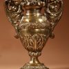 Very Decorative Italian Toleware And Brass Flower Vases, Circa 1850-70 - Image 6