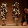 Very Decorative Italian Toleware And Brass Flower Vases, Circa 1850-70 - Image 8