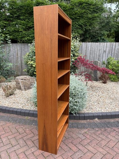 Danish Mid Century Tall Teak Bookcase c1960s - Image 4