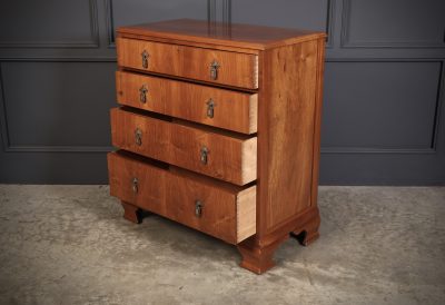Art Deco Walnut Chest Of Drawers - Image 5