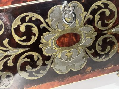 TORTOISE SHELL & BUELLE TEA CADDY - Image 4