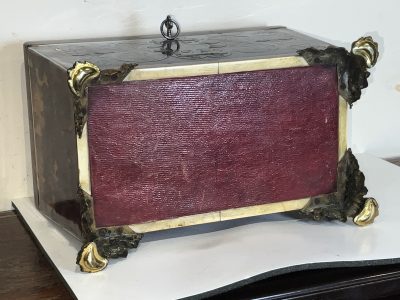 TORTOISE SHELL & BUELLE TEA CADDY - Image 15
