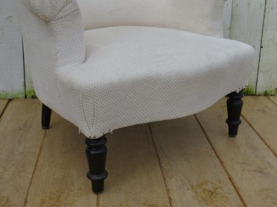 Antique French Napoleon III Tub Chair - Image 4